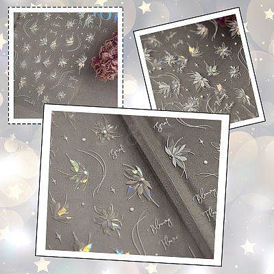 Fairy Pattern PET & Rhinestone Nail Art Stickers MRMJ-WH20017-010B-1