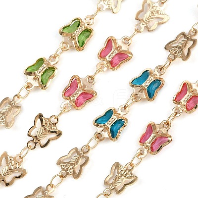 Brass Butterfly Link Chains CHC-H115-19G-1