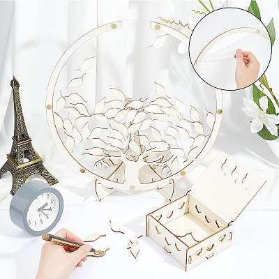 1 Set Wedding Guest Book Alternative AJEW-CP0005-27-1