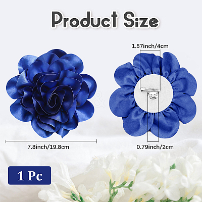 1Pc Polyester Brooches JEWB-CN0001-07F-1