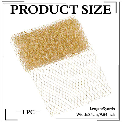 Polyester Mesh Tulle Fabric AJEW-WH0678-96B-1