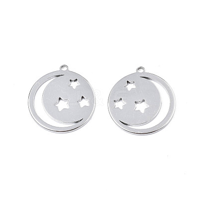 Non-Tarnish 201 Stainless Steel Pendants STAS-T063-184P-1