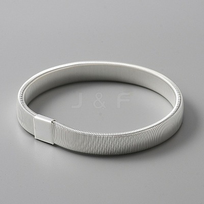 High Carbon Steel Stretch Arm Bracelets for Men LS-BJEW-WH0020-10S-1