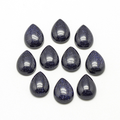 Synthetic Blue Goldstone Cabochons G-R417-18x25-34-1