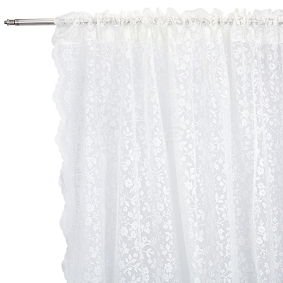2Pcs Polyester Lace Fabric DIY-MA0007-14A-1