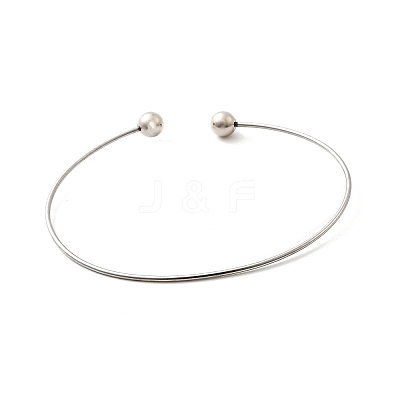 1.2MM 201 Stainless Steel Cuff Bangle Making BJEW-Z144-01P-01-1