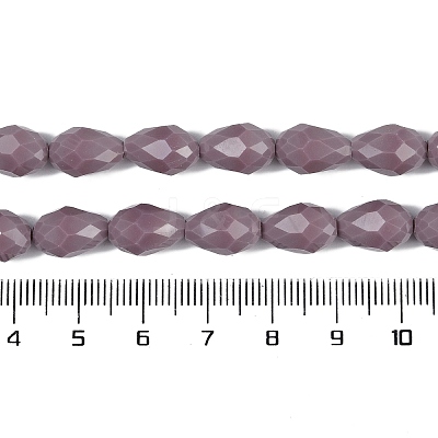 Opaque Solid Color Beads Strands EGLA-N013-P8mm-D09-1