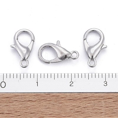 Zinc Alloy Lobster Claw Clasps X-E102-1