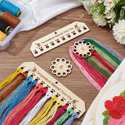 4Pcs Wood Thread Winding Boards AJEW-WH0534-51B-1