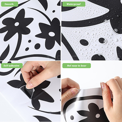 PVC Adhesive Waterproof Stickers Self-Adhesive Stickers DIY-WH20001-33A-1