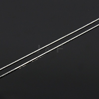 Anti-Tarnish Trendy Unisex Rhodium Plated 925 Sterling Silver Snake Chain Necklaces STER-M034-A-09-1