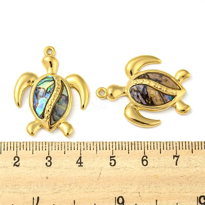 Natural Paua Shell Pendants STAS-P341-02G-01-1