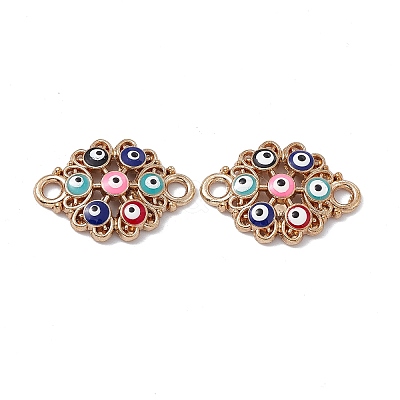 Alloy Enamel Connector Charms FIND-A024-40G-1
