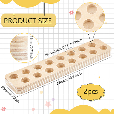 Wood Clip Floss Holder FIND-WH0290-74B-1