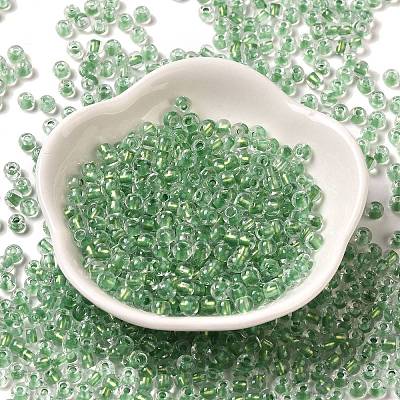 6/0 Transparent Inside Colours Glass Seed Beads SEED-P006-01A-03-1