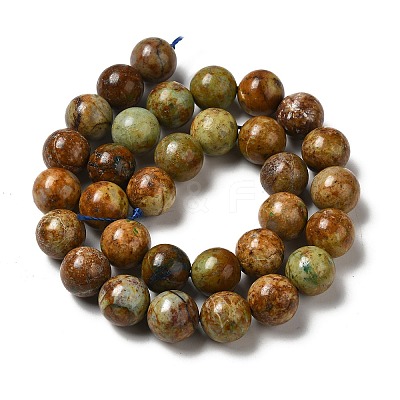 Natural Yellow Chrysocolla Beads Strands G-H298-A07-05-1