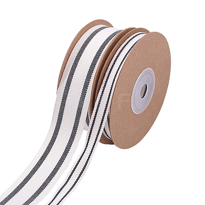 2 Rolls 2 Styles Cotton Ribbon OCOR-ME0001-99B-1