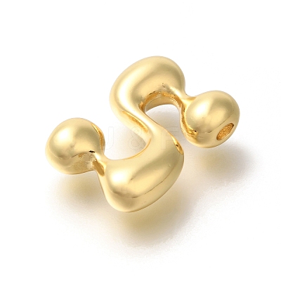 Rack Plating Brass Beads KK-S051-01G-S-1