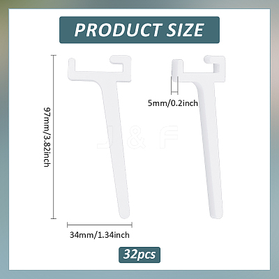 32Pcs Acrylic Pegboard Hook DIY-BC0015-26-1