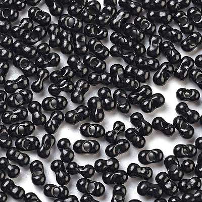 Baking Paint Glass Seed Beads SEED-A033-04A-1