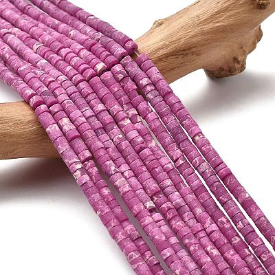 Dyed Synthetic Imperial Jasper Beads Strands G-Z089-A03-M-1
