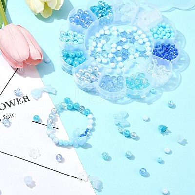 Acrylic Bead Flowers/Stars/Hearts/Bowknot OACR-FS0001-67C-1