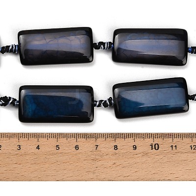 Natural Dragon Veins Agate Beads Strands GG-CBA2A74-01D-1