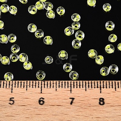 8/0 Inside Colours Transparent Glass Seed Beads SEED-T007-06C-1