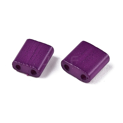 2-Hole Baking Paint Glass Seed Beads SEED-S023-17C-36-1