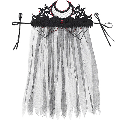 Felt Cloth and Alloy Headwear Crown OHAR-WH20020-01C-1