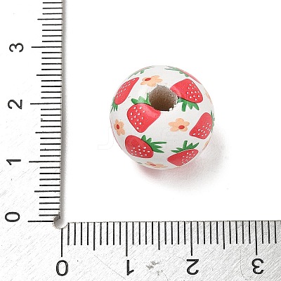 Printed Wood European Beads WD-CBA29C7-03-1