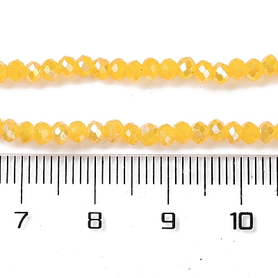 Baking Electroplate Glass Beads Strands DGLA-A039-J4mm-B13-1