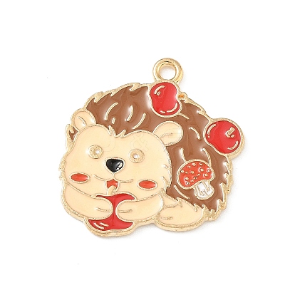 Thanksgiving Day Alloy Enamel Pendants ENAM-I076-01G-08-1