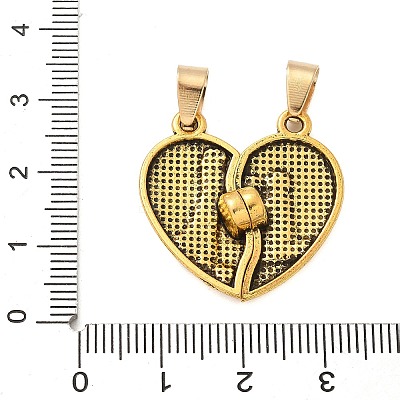 Alloy Enamel Split Pendants STAS-M114-08AG-1