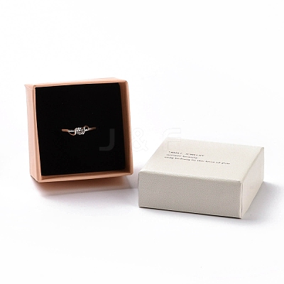 Rectangle Cardboard Ring Boxes CON-E025-A03-1