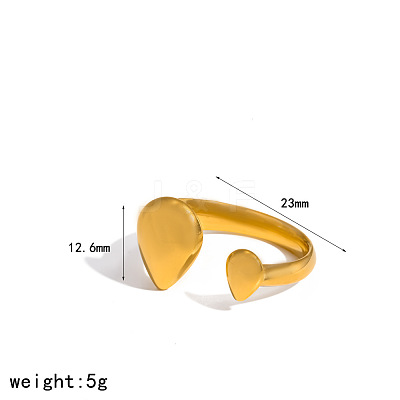 304 Stainless Steel Cuff Open Rings WG8B2A1-03-1