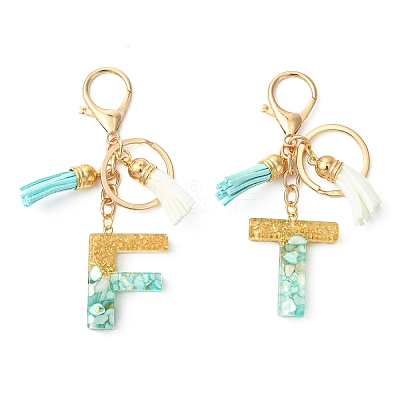 Transparent Epoxy Resin Pendant Keychains KEYC-FS00022-12-1