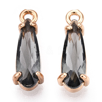 Faceted Glass Pendants GLAA-T010-004A-1