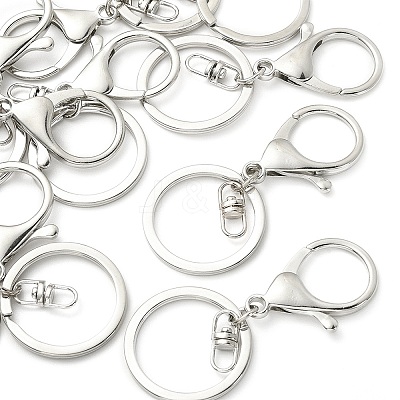 10Pcs Alloy Split Key Rings KK-YW0002-01P-1