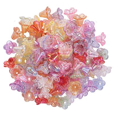 Plated AB Acrylic Beads Cap PACR-CJ0001-14-1