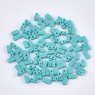 2-Hole Opaque Glass Seed Beads SEED-S023-23B-02-1