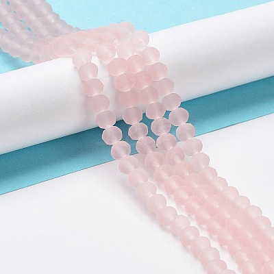 Transparent Glass Beads Strands EGLA-A034-T6mm-MD22-1