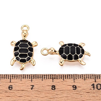 Alloy Enamel Pendants PALLOY-T092-26G-01-1