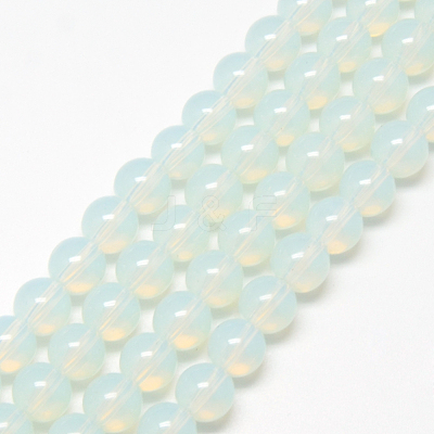 Baking Paint Glass Beads Strands X-DGLA-Q023-6mm-DB1-1