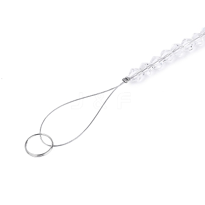 Chakra Natural Mixed Stone Chips Tree of Life Suncatcher HJEW-N005-01-1