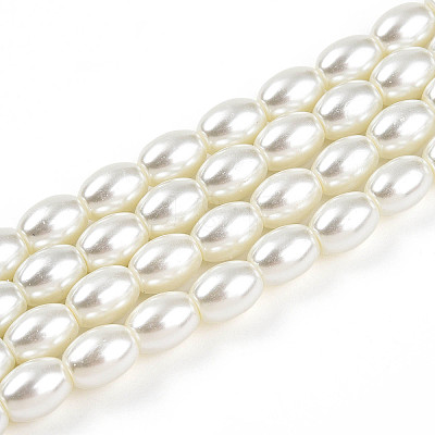 Baking Paint Pearlized Glass Pearl Bead Strands X-HY-T002-01A-02-1