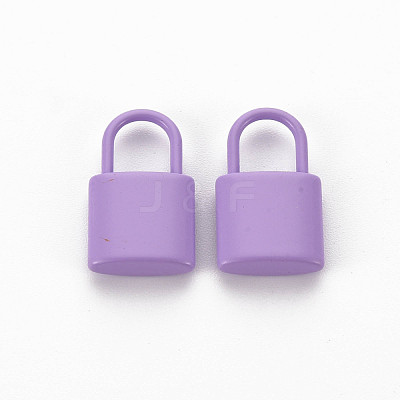 Spray Painted Alloy Pendants PALLOY-Q433-031D-RS-1