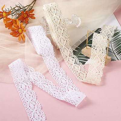 2 Rolls 2 Style Cotton Hollow Ribben WCOR-MP0001-01-1