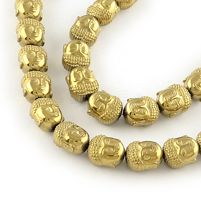 Electroplated Non-magnetic Synthetic Hematite Beads Strands X-G-R259-47G-1