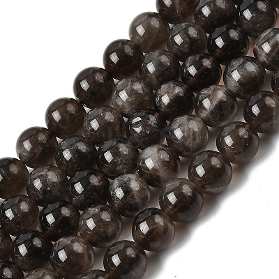 Natural Smoky Quartz Beads Strands G-B167-A09-10mm-1